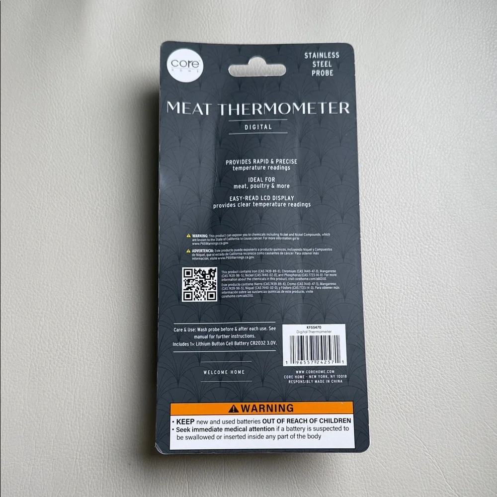 Core Black Digital Meat Thermometer